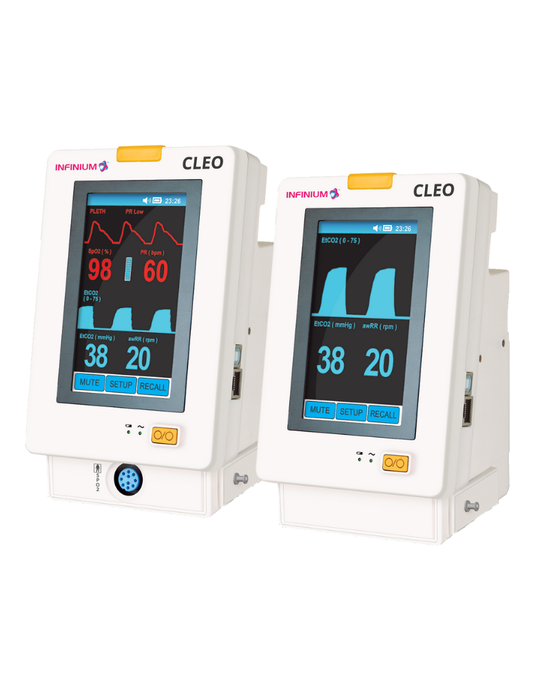 Cleo Compact EtCO2 Monitor with Vitals